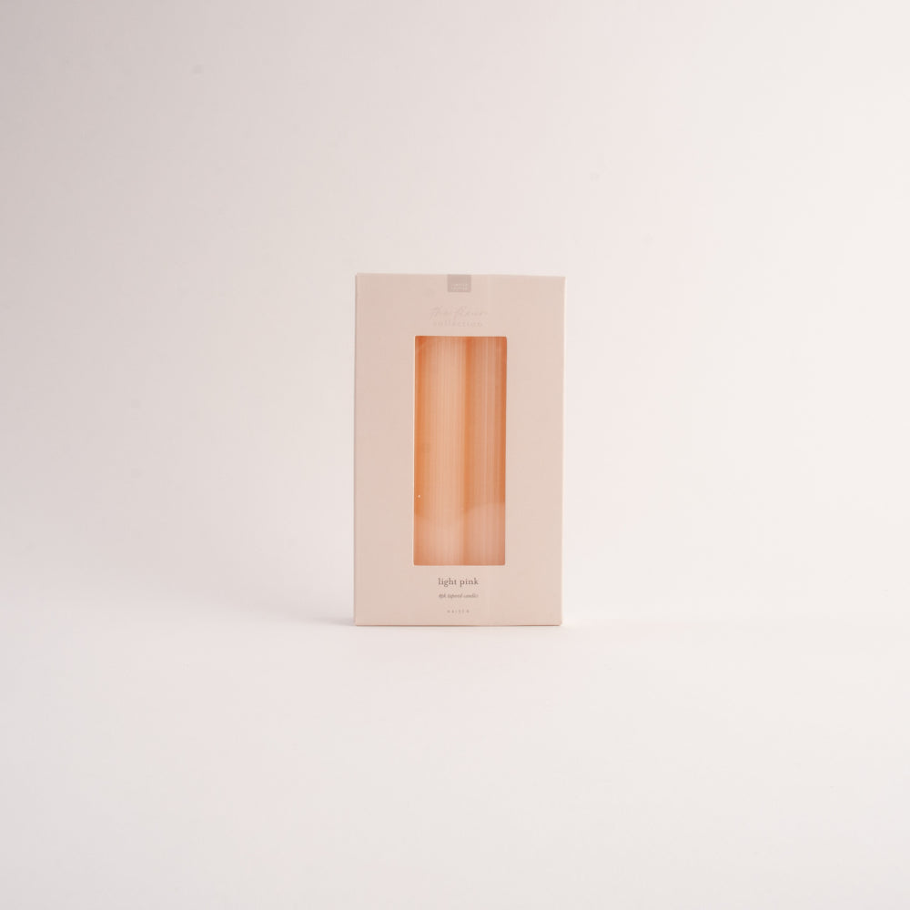 Fleur Tapered Candles 4pk - LIGHT PINK